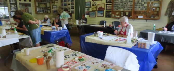 Fabric painting workshop