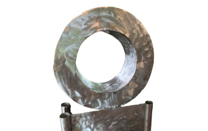 Ted Moran sculpture up close