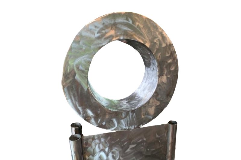Ted Moran sculpture up close